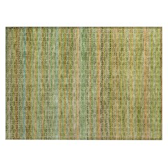 Machine Washable Indoor/Outdoor Chantille ACN2155 Green 1'8" x 2'6" Rug