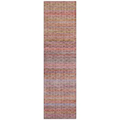 Machine Washable Indoor/Outdoor Chantille ACN2155 Pink 2'3" x 7'6" Runner Rug