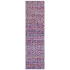 Machine Washable Indoor/Outdoor Chantille ACN2155 Purple 2'3" x 7'6" Runner Rug