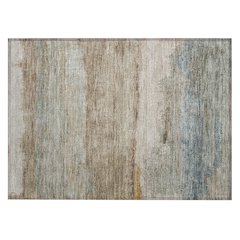 Machine Washable Indoor/Outdoor Chantille ACN2156 Beige 1'8" x 2'6" Rug