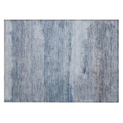 Machine Washable Indoor/Outdoor Chantille ACN2156 Blue 1'8" x 2'6" Rug
