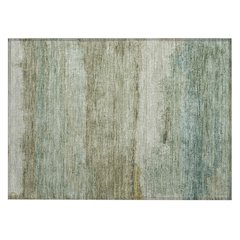 Machine Washable Indoor/Outdoor Chantille ACN2156 Green 1'8" x 2'6" Rug