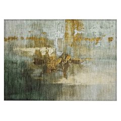 Machine Washable Indoor/Outdoor Chantille ACN2157 Brown 1'8" x 2'6" Rug