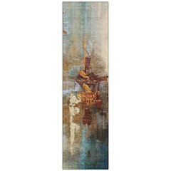 Machine Washable Indoor/Outdoor Chantille ACN2157 Paprika 2'3" x 7'6" Runner Rug