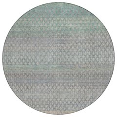 Machine Washable Indoor/Outdoor Chantille ACN2158 Beige 8' x 8' Round Rug