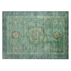 Machine Washable Indoor/Outdoor Chantille ACN2159 Green 1'8" x 2'6" Rug
