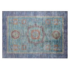 Machine Washable Indoor/Outdoor Chantille ACN2159 Teal 1'8" x 2'6" Rug