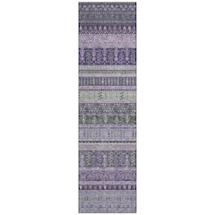 Machine Washable Indoor/Outdoor Chantille ACN2160 Purple 2'3" x 7'6" Runner Rug