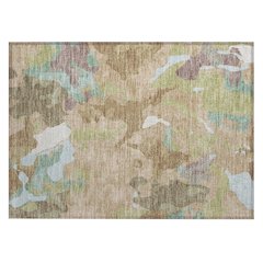 Machine Washable Indoor/Outdoor Chantille ACN2161 Beige 1'8" x 2'6" Rug