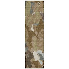 Machine Washable Indoor/Outdoor Chantille ACN2161 Brown 2'3" x 7'6" Runner Rug