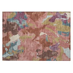 Machine Washable Indoor/Outdoor Chantille ACN2161 Pink 1'8" x 2'6" Rug