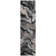 Machine Washable Indoor/Outdoor Chantille ACN2162 Granite 2'3" x 7'6" Runner Rug