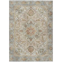 Machine Washable Indoor/Outdoor Chantille ACN2163 Beige 2'6" x 3'10" Rug