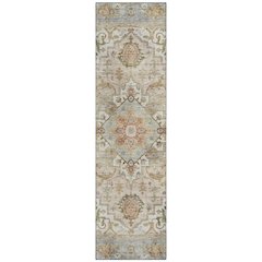 Machine Washable Indoor/Outdoor Chantille ACN2163 Beige 2'3" x 7'6" Runner Rug