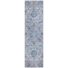 Machine Washable Indoor/Outdoor Chantille ACN2163 Blue 2'3" x 7'6" Runner Rug