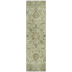 Machine Washable Indoor/Outdoor Chantille ACN2164 Sage 2'3" x 7'6" Runner Rug