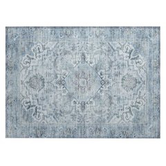 Machine Washable Indoor/Outdoor Chantille ACN2164 Sky 1'8" x 2'6" Rug