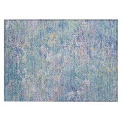 Machine Washable Indoor/Outdoor Chantille ACN2166 Aqua 1'8" x 2'6" Rug