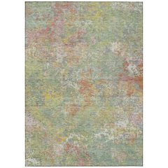 Machine Washable Indoor/Outdoor Chantille ACN2166 Green 2'6" x 3'10" Rug