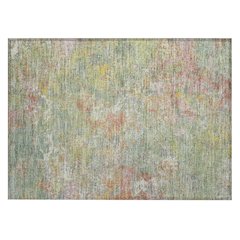 Machine Washable Indoor/Outdoor Chantille ACN2166 Green 1'8" x 2'6" Rug