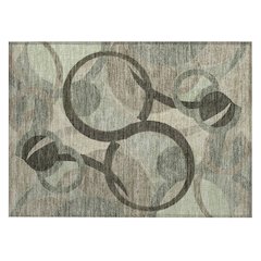 Machine Washable Indoor/Outdoor Chantille ACN2168 Brown 1'8" x 2'6" Rug