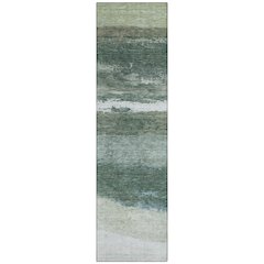 Machine Washable Indoor/Outdoor Chantille ACN2169 Aloe 2'3" x 7'6" Runner Rug