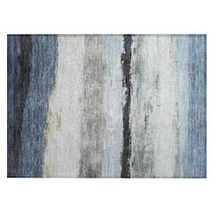Machine Washable Indoor/Outdoor Chantille ACN2169 Blue 1'8" x 2'6" Rug
