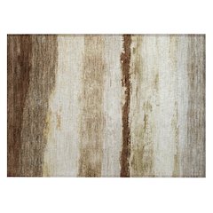 Machine Washable Indoor/Outdoor Chantille ACN2169 Brown 1'8" x 2'6" Rug