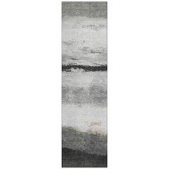 Machine Washable Indoor/Outdoor Chantille ACN2169 Pewter 2'3" x 7'6" Runner Rug