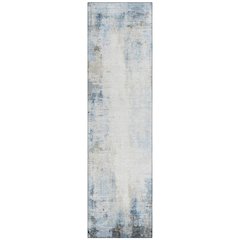 Machine Washable Indoor/Outdoor Chantille ACN2171 Blue 2'3" x 7'6" Runner Rug