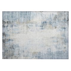 Machine Washable Indoor/Outdoor Chantille ACN2171 Blue 1'8" x 2'6" Rug