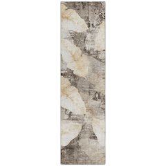 Machine Washable Indoor/Outdoor Chantille ACN2172 Brown 2'3" x 7'6" Runner Rug