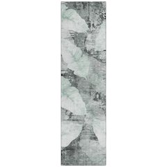 Machine Washable Indoor/Outdoor Chantille ACN2172 Teal 2'3" x 7'6" Runner Rug