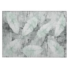Machine Washable Indoor/Outdoor Chantille ACN2172 Teal 1'8" x 2'6" Rug