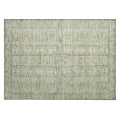 Machine Washable Indoor/Outdoor Chantille ACN2173 Green 1'8" x 2'6" Rug