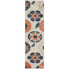 Machine Washable Indoor/Outdoor Chantille ACN2179 Beige 2'3" x 7'6" Runner Rug