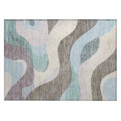 Machine Washable Indoor/Outdoor Chantille ACN2186 Taupe 1'8" x 2'6" Rug