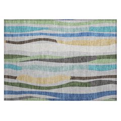Machine Washable Indoor/Outdoor Chantille ACN2188 Green 1'8" x 2'6" Rug