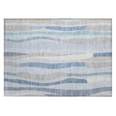 Machine Washable Indoor/Outdoor Chantille ACN2188 Sky 1'8" x 2'6" Rug