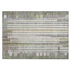 Machine Washable Indoor/Outdoor Chantille ACN2189 Olive 1'8" x 2'6" Rug