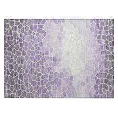 Machine Washable Indoor/Outdoor Chantille ACN2190 Purple 1'8" x 2'6" Rug