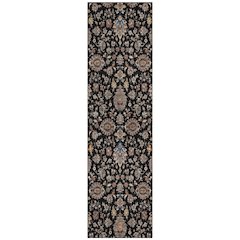 Machine Washable Indoor/Outdoor Chantille ACN2192 Black 2'3" x 7'6" Runner Rug