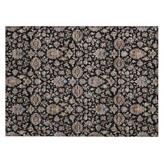 Machine Washable Indoor/Outdoor Chantille ACN2192 Black 1'8" x 2'6" Rug