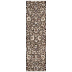 Machine Washable Indoor/Outdoor Chantille ACN2192 Chocolate 2'3"x7'6" Runner Rug