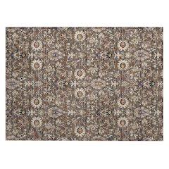 Machine Washable Indoor/Outdoor Chantille ACN2192 Chocolate 1'8" x 2'6" Rug