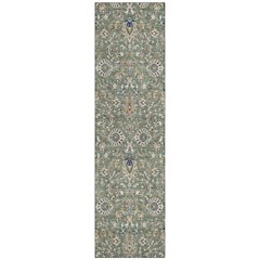 Machine Washable Indoor/Outdoor Chantille ACN2192 Green 2'3" x 7'6" Runner Rug