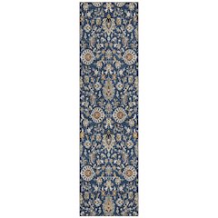 Machine Washable Indoor/Outdoor Chantille ACN2192 Navy 2'3" x 7'6" Runner Rug