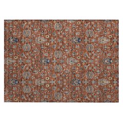 Machine Washable Indoor/Outdoor Chantille ACN2192 Paprika 1'8" x 2'6" Rug