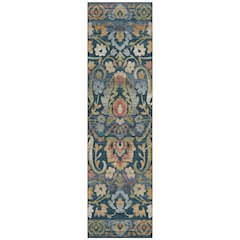Machine Washable Indoor/Outdoor Chantille ACN2193 Navy 2'3" x 7'6" Runner Rug