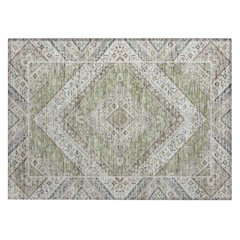 Machine Washable Indoor/Outdoor Chantille ACN2195 Aloe 1'8" x 2'6" Rug